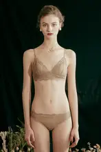 ノンワイヤーブラジャー【フランス風・レース・トライアングルカップ】（セットアップ対応）