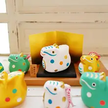 干支デザインの陶土製鈴【寅・ウサギ・牛年】