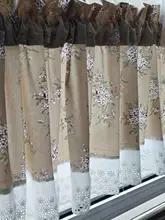 フレンチスタイルのコットンレース半カーテン【プリンセス風・製品寸法：幅100×長さ90cm】