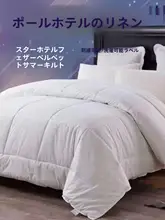 高級ホテルの白毛布【白鹅绒・シルク混・春秋冬用】