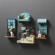 ZAKKAスタイル マグネット冷蔵庫用ポップアート【犬と猫のデザイン・個性派・吸着型】