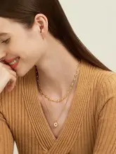 Onchic オーバル スター バースト ネックレース レディース 鎖骨チェーン