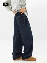 メンズデニムパンツ【カジュアル・冬用・ワイドストレート】