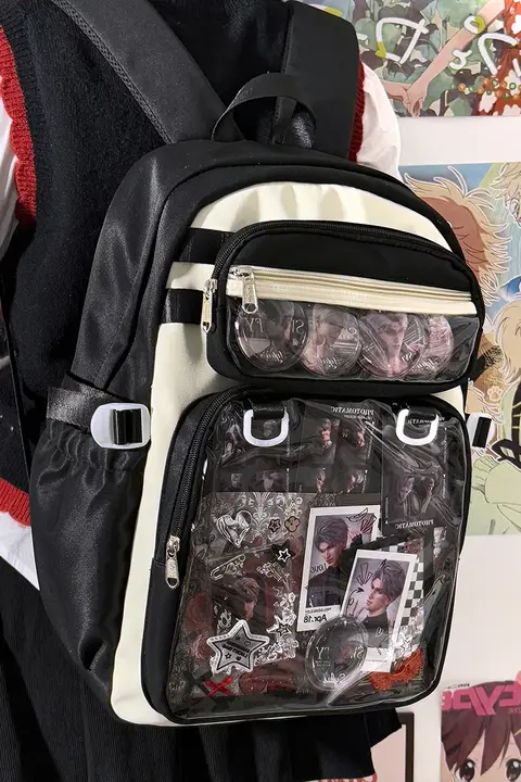 オリジナルベーシック大容量透明肩痛バッグ