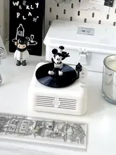 レトロBluetoothスピーカー 小型レコードプレーヤー【ミニデザイン・ギフト向け・携帯用】