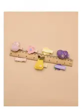 ヘアクリップ キッズ ガールズ 赤ちゃん フェルト 布 髪に優しい 産毛クリップ 前髪クリップ 可愛い ヘアアクセサリー