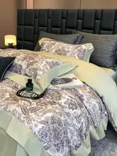 高級ヨーロピアンスタイル 四重コットン寝具セット【シンプルで優雅なデザイン】（セットアップ対応）