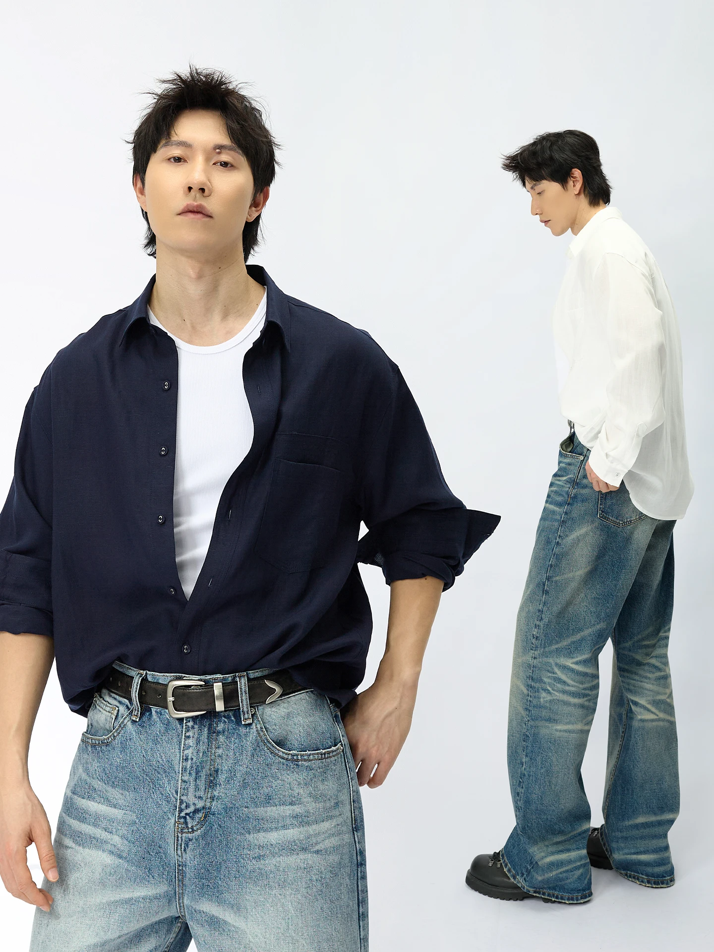 20代の日常に合うシャツは、シンプルな純色が勝る  ？