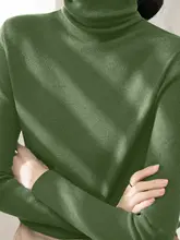 高い襟のニットトップス【秋冬用・極上の柔らかさ・フィットデザイン】