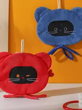 かわいい猫デザインのマルチタオル【キッチン＆バスルーム用】