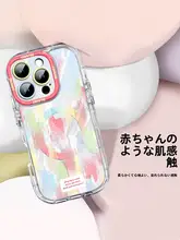 グラデーションカラーのiPhoneケース【液体シリコン・マグセーフ対応・取り外し可能スタンド付き】