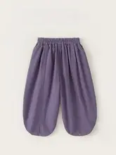 夏用 子供用 おしゃれな虫除けパンツ【広めのカジュアルデザイン・スリット入り・薄手】