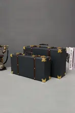 レトロデザインの木製手提げボックス【収納用・撮影小道具】