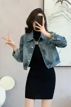 レディース ショートデニムジャケット【ヴィンテージウォッシュ・カーディガン・長袖・小柄向け】
