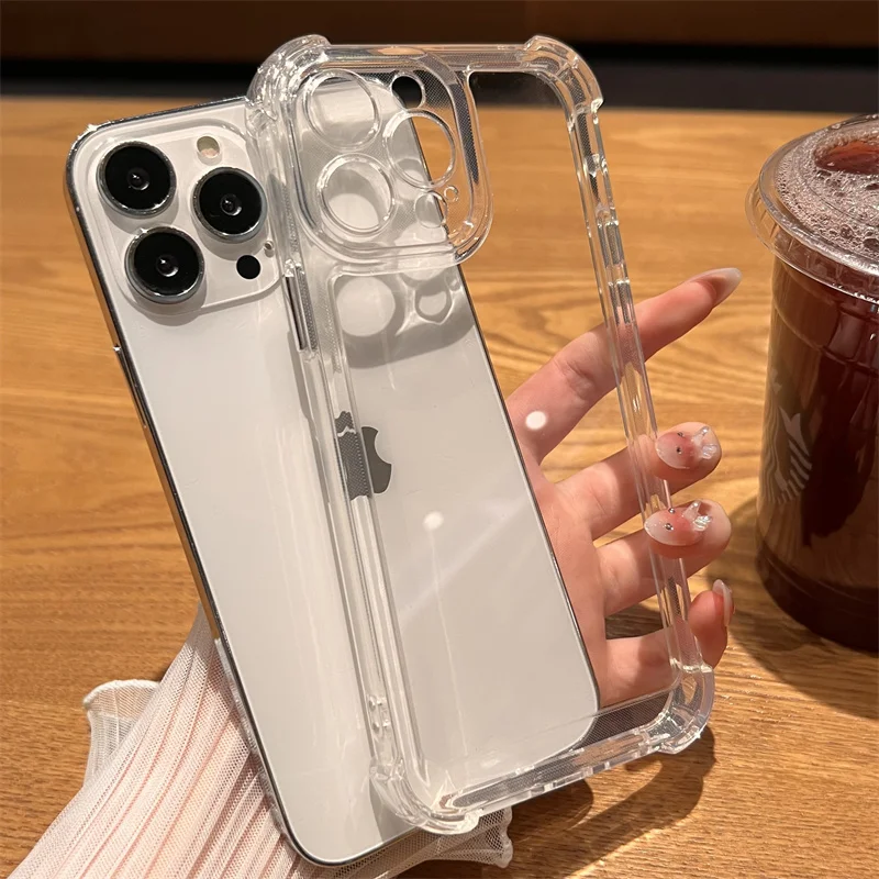 透明な衝撃吸収ケース【iPhone対応・保護機能・上質感】