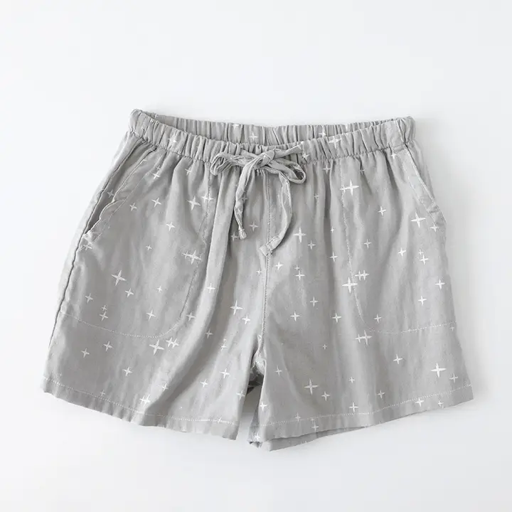 吸汗性に優れたコットン生地の快適なショートパンツ【チェック柄・夏用・ルームウェア】