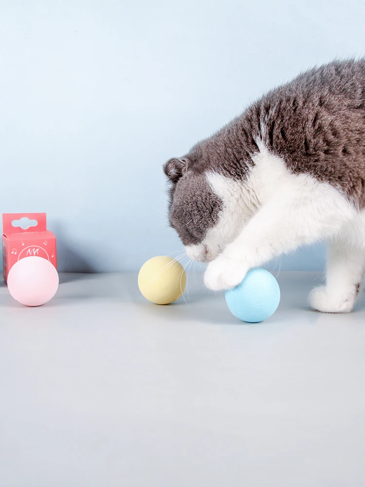 ジャスキャットパワー 猫用おもちゃボール：鳥とカエルの鳴き声で猫の興味を引き出すハイテク遊び道具