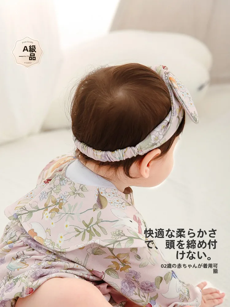 かわいい森風幼児用ヘアバンド：リボンデザインで女の子に最適な多用途ヘッドドレス