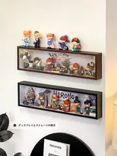 角型収納ボックス 壁掛けディスプレイ棚【レトロデザイン・防塵・リビング用】