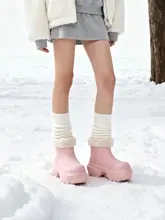 防水防滑の冬用厚底ブーツ【保温性・ゆったりフィット】