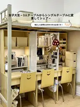 デスク用仕切りパネル【ノー打孔・収納機能付き・三連デスクに最適】（セットアップ対応）