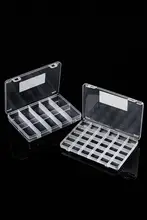 透明プラスチック製デスク収納ボックス【多段仕切り・小物整理・化粧台用】（セットアップ対応）