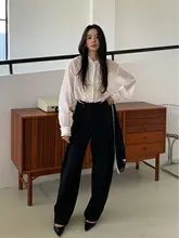 春の快適な長袖シャツ【ファッショナブルなデザイン・女性用・ゆったりフィット】