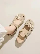夏用通気性抜群の穴あきサンダル【包頭・ハーフスリッポン・女性用】