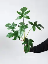 白芋葉デザインのフェイクグリーン【インテリア装飾・撮影用・柔らかい素材】