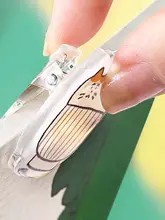 アクリル製マグネットクリップ【可愛い長尾クリップ・文房具・整理用】
