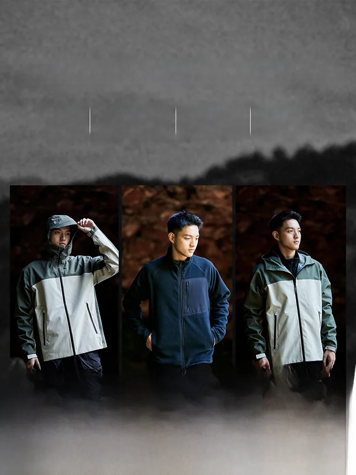 Naturehike 防風防水3合1アウトドアジャケット【男女兼用・登山用・防寒仕様】