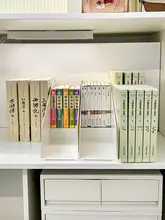 収納力倍増！上下分層式ブックシェルフ【ダブルスタッキング・デザイン書棚・本収納用】