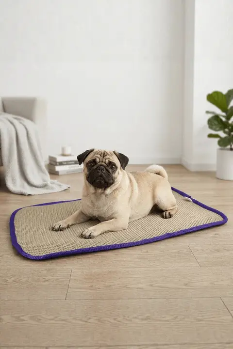 ペット用 二重構造の厚手犬用マット【通気性・防褥瘡・温度調節・クールマッサージ機能】