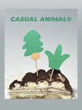 オリジナルうさぎデザインのバースデーハット【パーティー用・ケーキトッパー・インスタ映え】