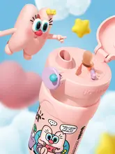 かわいいデザインの子供用ストロー付きタンブラー【保温機能・高いデザイン性】