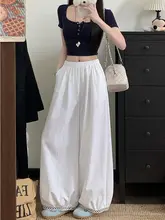 レースデザインのパンツ【ハイウエスト・ワイドシルエット・カジュアル】（セットアップ対応）
