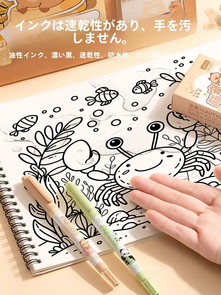 子供用アートペン：速乾油性・防水・ダブルエンドタイプの実用性と選び方