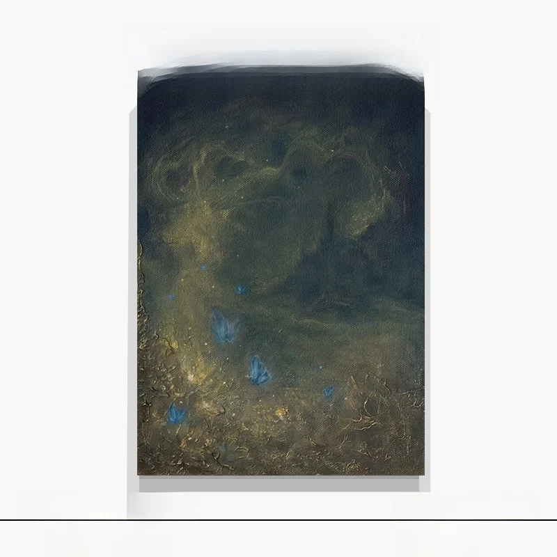 優雅なテクスチャーのアートパネル：手描きデザインでリビングを現代的におしゃれに