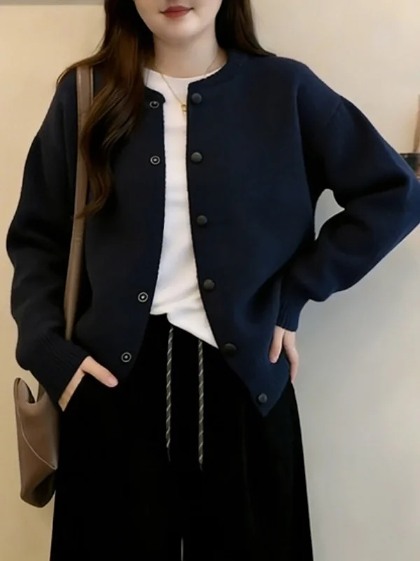 レディースサイズ40に合う服は？15度の気温で着るならこのニットカーディガンがベスト！
