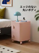 シンプルデザインの移動可能な収納キャビネット【角型・リビング用・多用途】