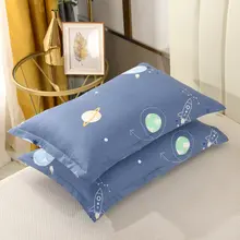 綿100%の大判枕カバー【シンプルデザイン・学生向け・単品】（セットアップ対応）