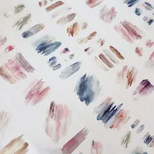 油絵風シンプル手帳用テープ【大きなカラーブロック・デコレーション用】