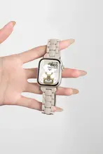 スポーティでかわいい！樹脂製のスマートウォッチバンド【夏用・デザイン性・女性向け】（セットアップ対応）
