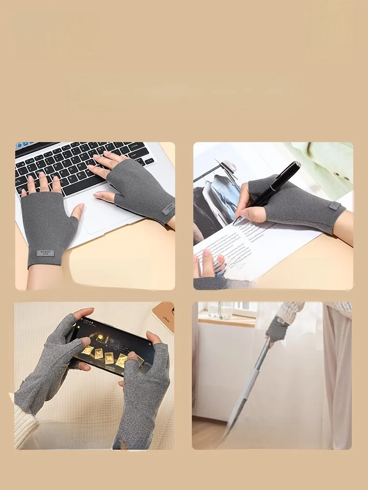 手荒れ防止に効果的なハーフフィンガー手袋：Warrior回力の冬用加厚モデル