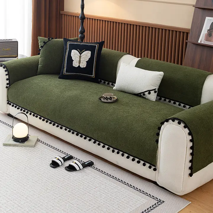 四季通用ソファクッション2026年新作高級シェニール