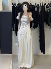 フィット テンセル製ワイドレッグデニムパンツ【ダブルボタン・美しいドレープ・長丈】