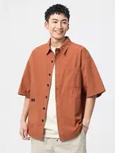 多ポケット工服風半袖Tシャツ【夏用・ゆったり・男女兼用】（セットアップ対応）