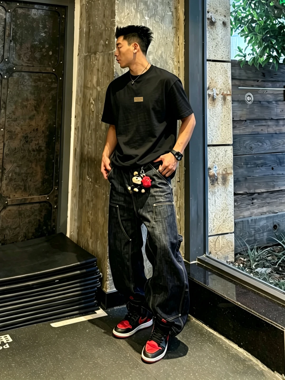 ストリートスタイル メンズ 半袖Tシャツ：10代男子のカジュアルコーデに最適な純棉デザイン