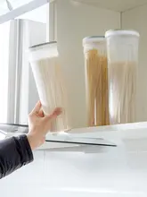 食品用透明密閉容器【大容量のパスタ収納ボックス・多用途・穀物保存】