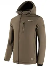 Calanbula メンズ 秋冬用 フリース裏地付きソフトシェルジャケット【登山・アウトドア用・防風】